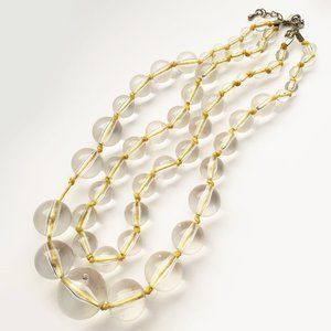 Grandiose Clear Beaded Necklace